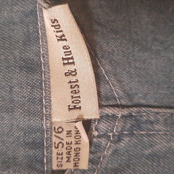 Forest and Hues Kids Light Denim Bib Overalls - Picture 4 of 10